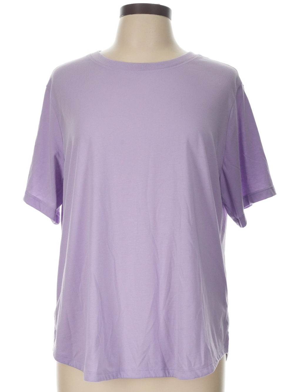 Duluth Trading Co Lavender Short-Sleeve Crewneck Tee